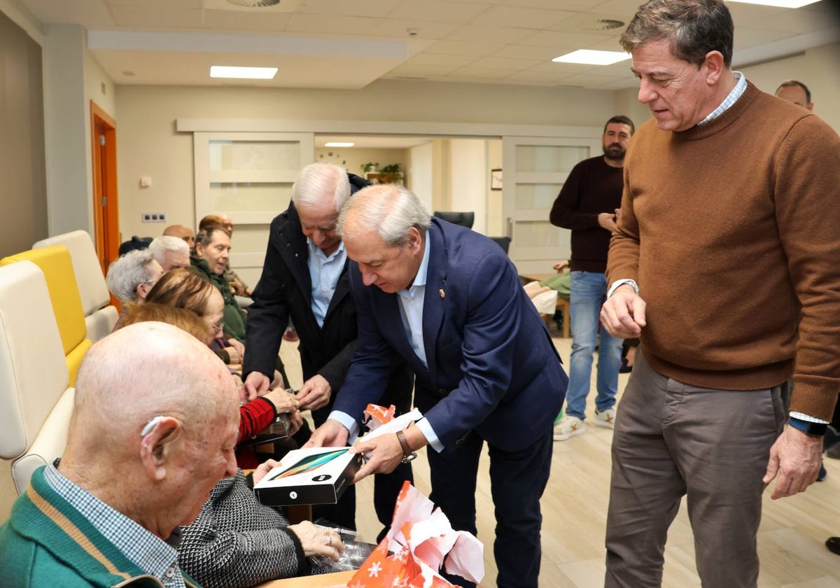 Gómez Besteiro y José Tomé, el 6 de enero en la residencia de Meira, de la Diputación lucense