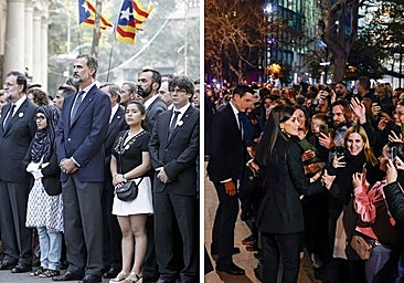 De los abucheos a los 'vivas' al Rey en Cataluña