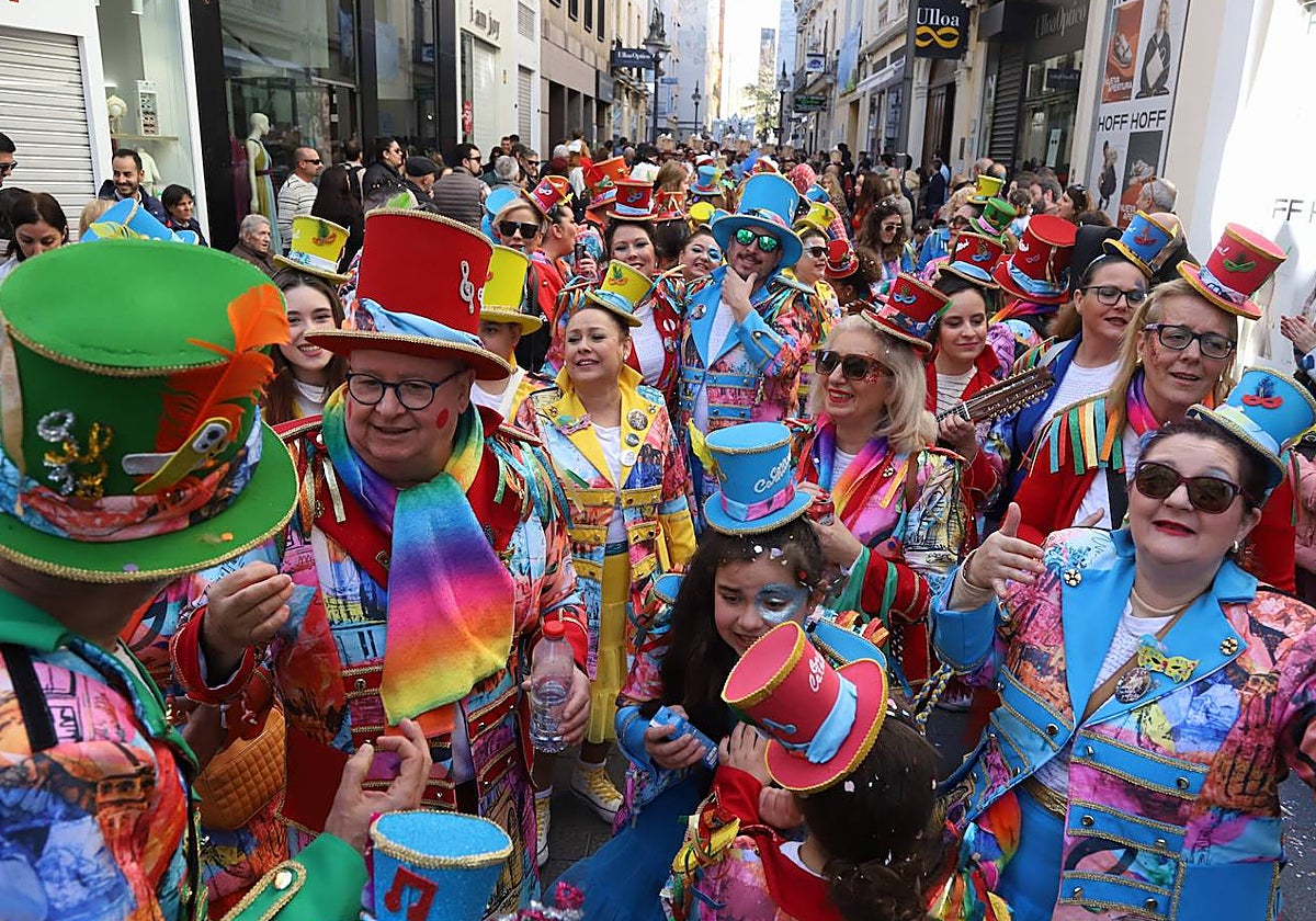 Agrupación que participa en la Cabalgata del Carnaval de Córdoba