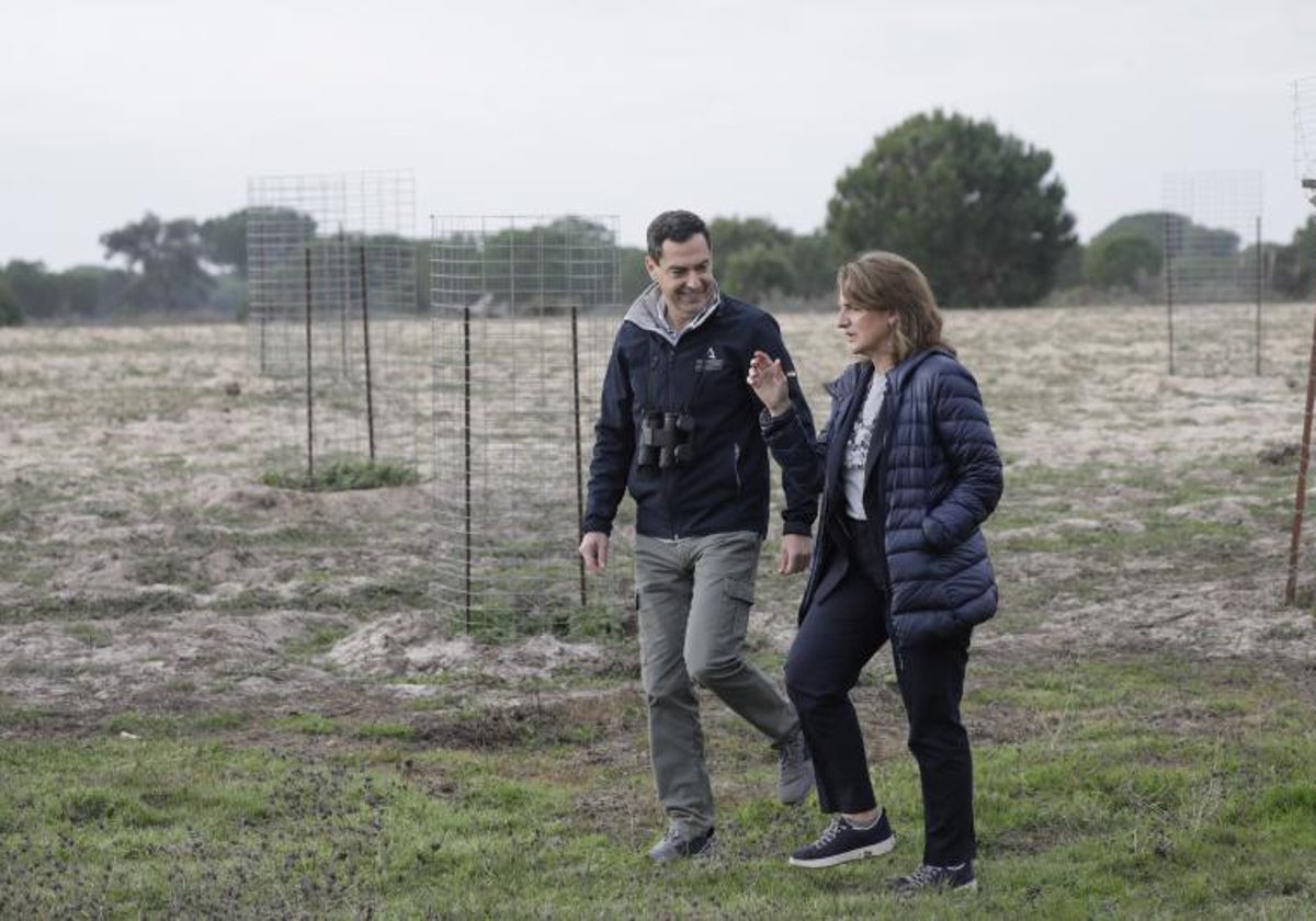 El presidente andaluz y la vicepresidenta del Gobierno