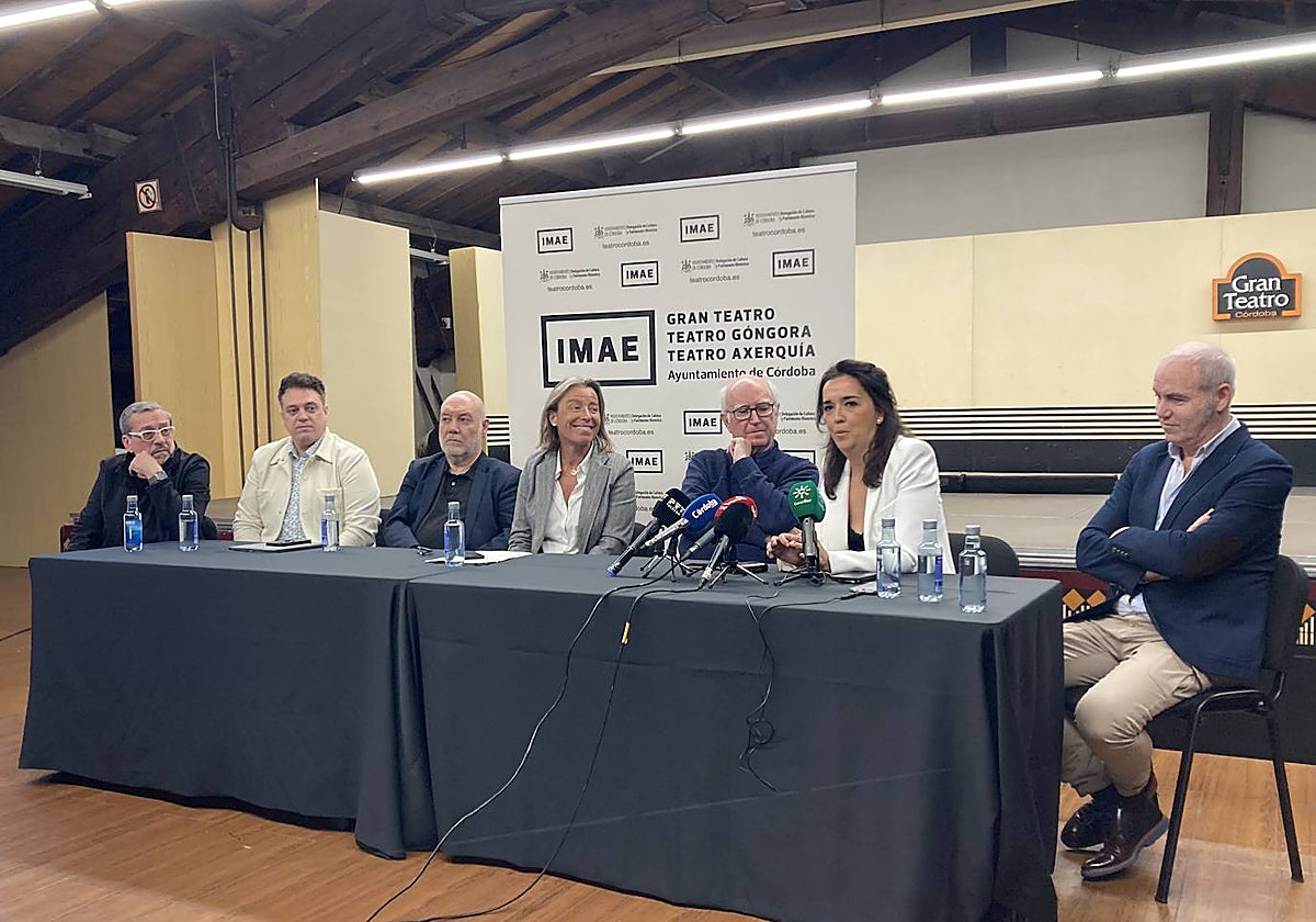 Participantes en la representación de 'Doña Francisquita' en el Gran Teatro de Córdoba