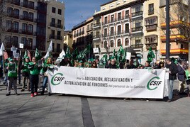 CSIF protesta en Toledo por el «deterioro» de las condiciones laborales en la sanidad