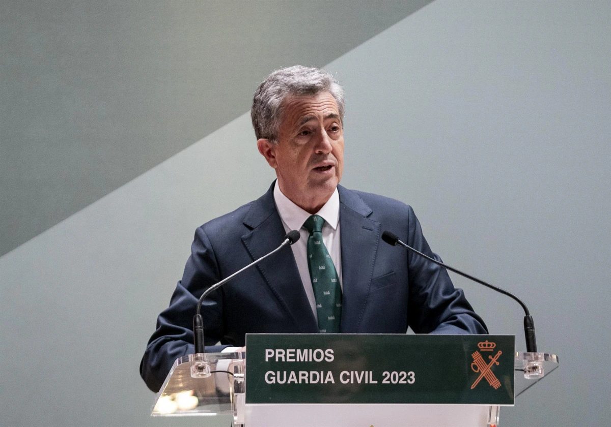 Leonardo Marcos, durante la entrega de los Premios de la Guardia Civil 2023