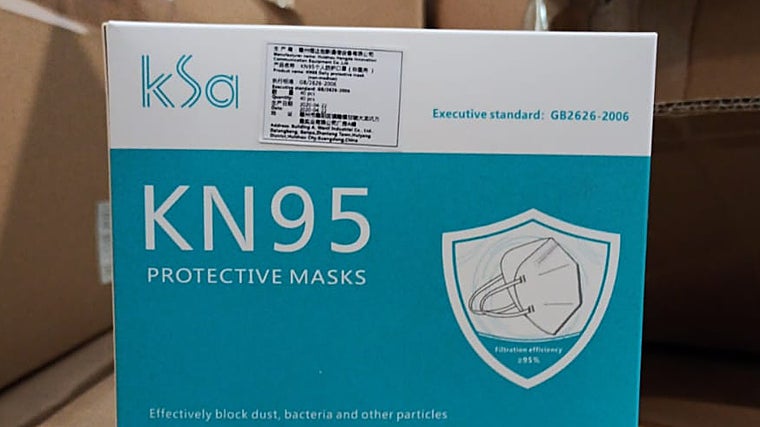 Las mascarillas adquiridas por el Gobierno Balear