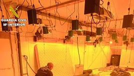 Desmantelan un centro de tratamiento de marihuana al servicio de varias plantaciones en Valencia con maquinaria valorada en 80.000 euros
