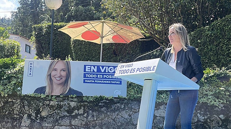 «En Vigo todo es posible», rezaba un mitin electoral de Marta Fernández-Tapias