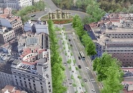 Almeida unirá la plaza de Cibeles y la Puerta de Alcalá con un bulevar y menos carriles de tráfico