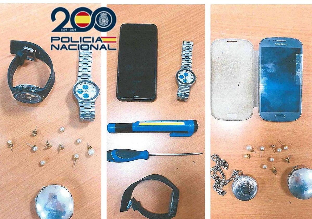 Objetos robados en pisos de la calle Goya de Valladolid