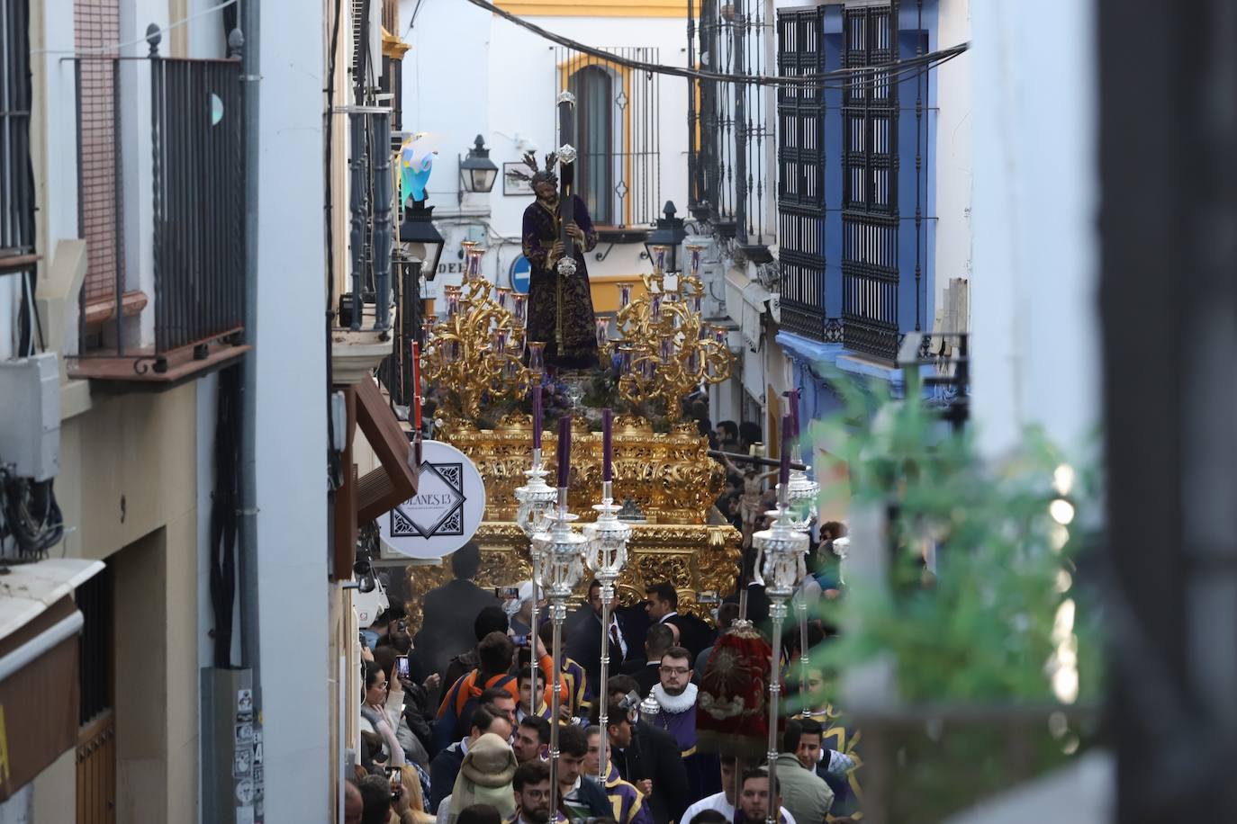 Fotos: La elegante procesión triunfal del Señor del Calvario en Córdoba