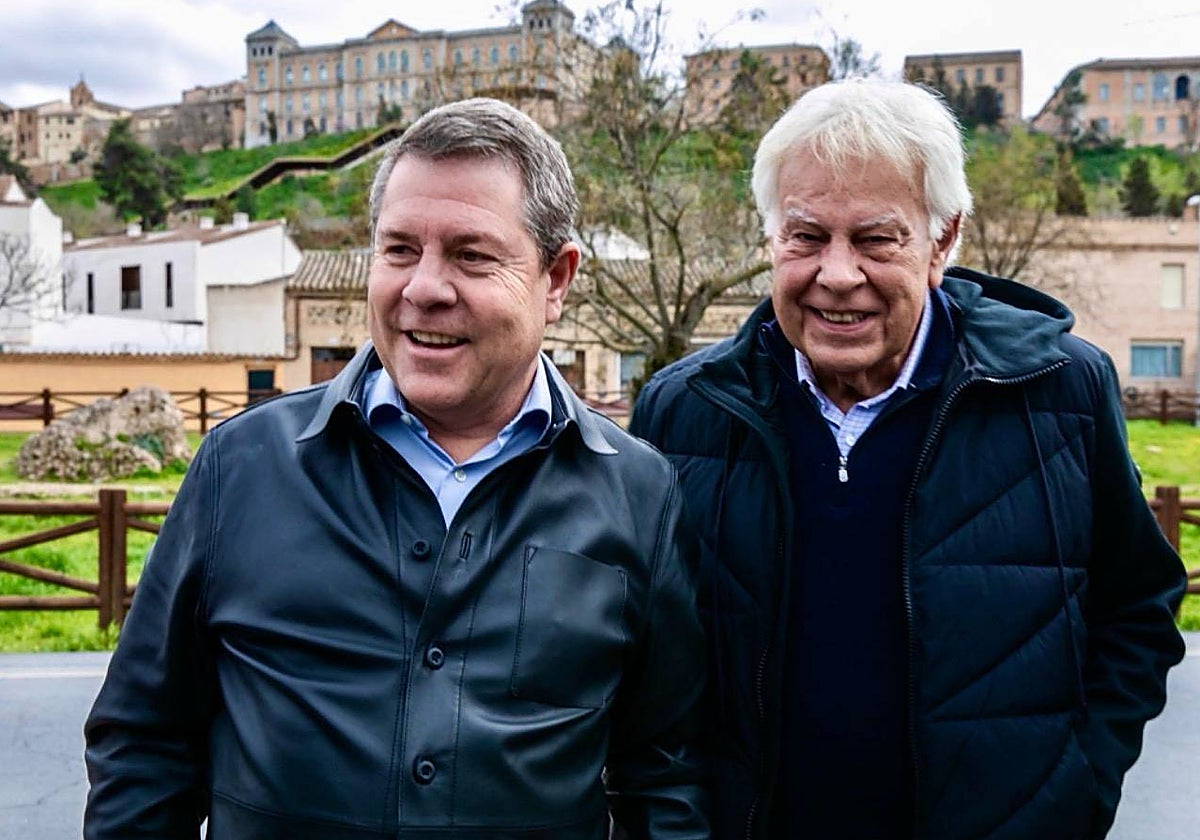González y Page este lunes en Toledo con al Casco Histórico al fondo