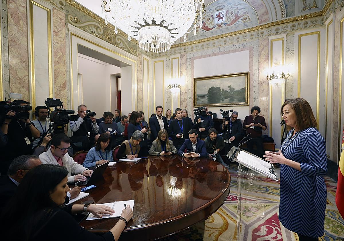 Las 10 frases de la comparecencia de Armengol en el Congreso sobre el caso Koldo: «No voy a dejar que mancillen ni mi nombre»