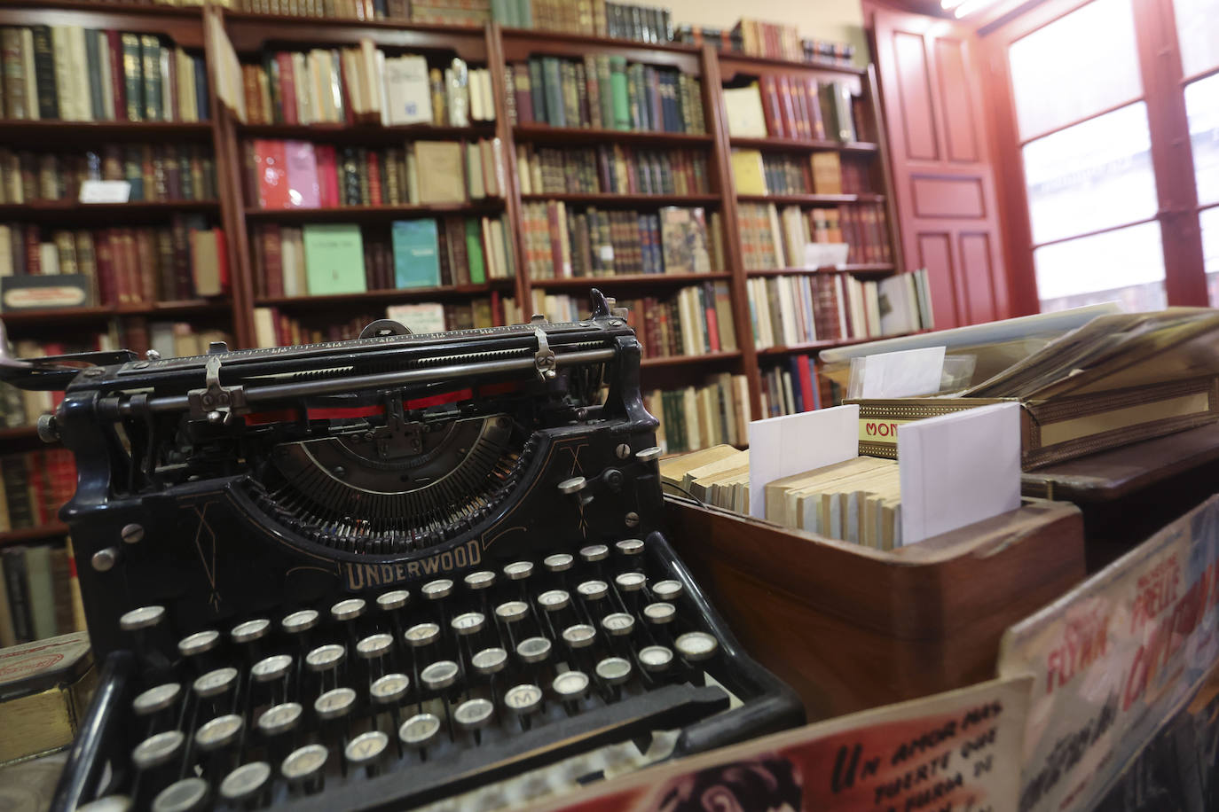 Detalle de la librería 'La Galatea', de Salamanca