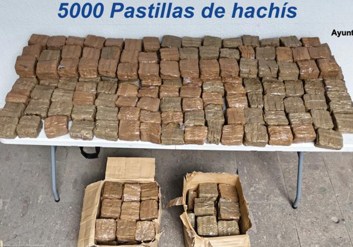 Más de 5.000 pastillas de hachís han sido encontradas en la basura