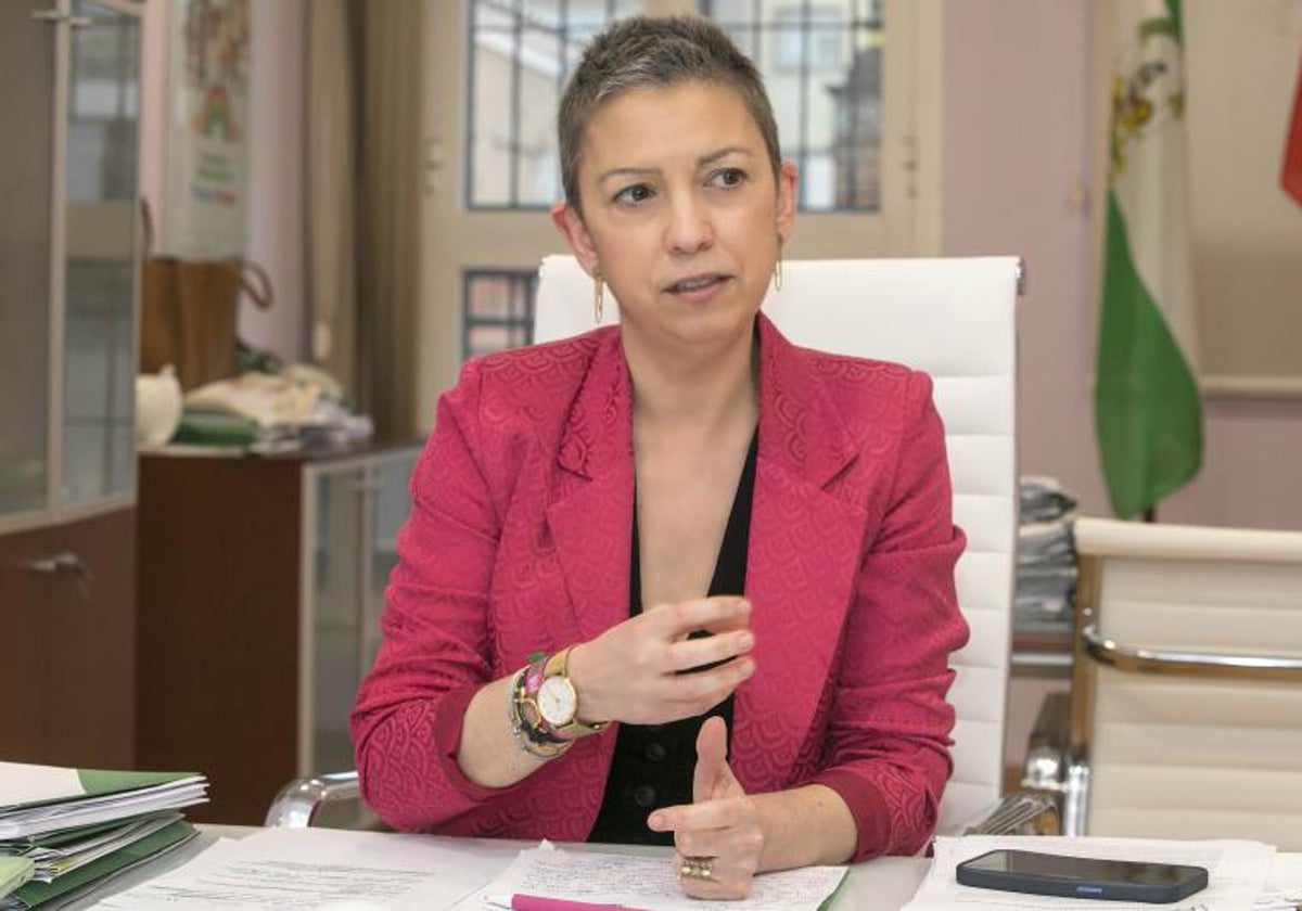 Olga Carrión, durante la entrevista concedida a ABC