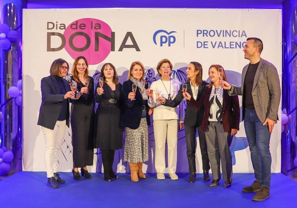 Imagen de la celebración del Día de la Mujer por parte del PP de Valencia