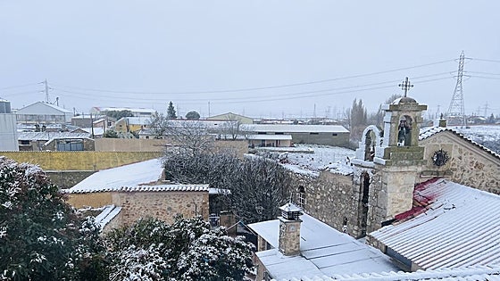 Nieve en el tejado