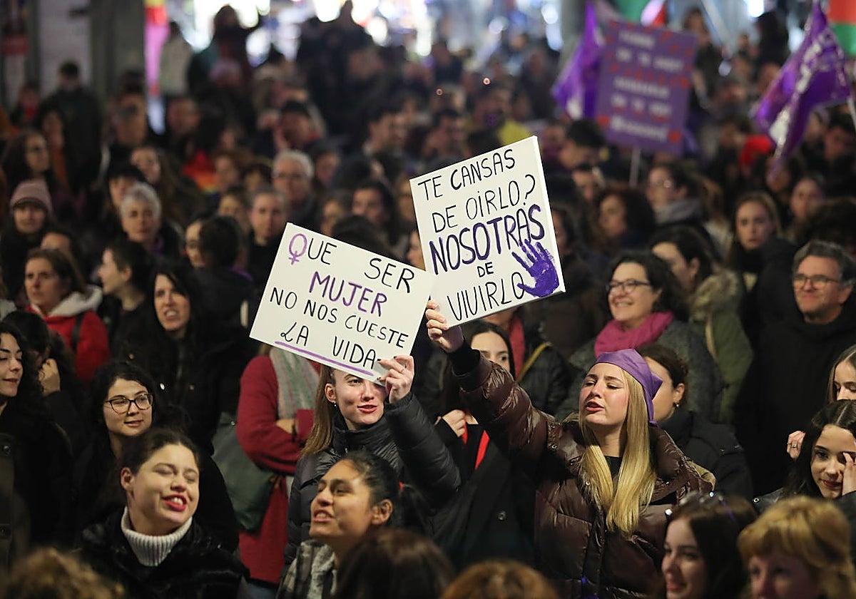 Manifestantes en Toledo