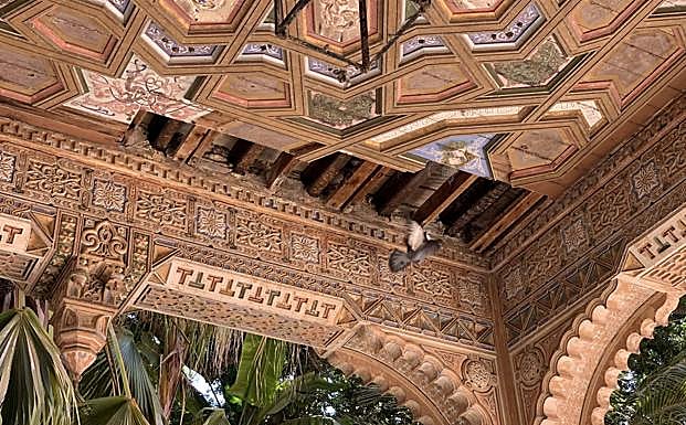 Artesonado del Palacio de Orléans y Borbón en Sanlúcar de Barrameda