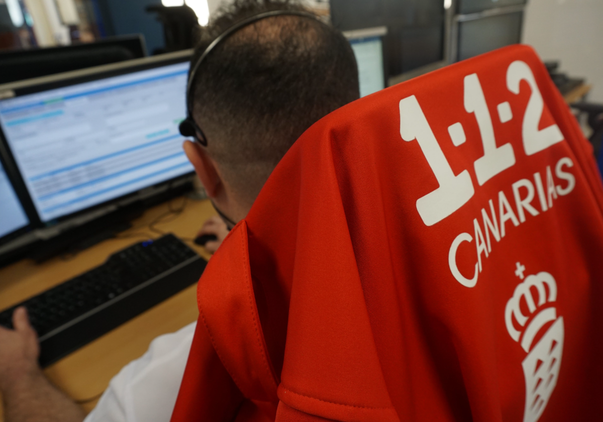 Operario del 112 Canarias, servicio que recibió el aviso
