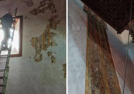 Dañados varios frescos de 300 años de antiguedad en una parroquia de Tenerife