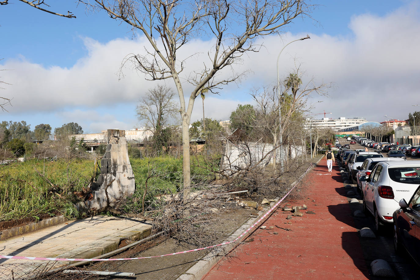 Fotos: operarios intentan recomponer el paisaje urbano de Córdoba tras el tornado