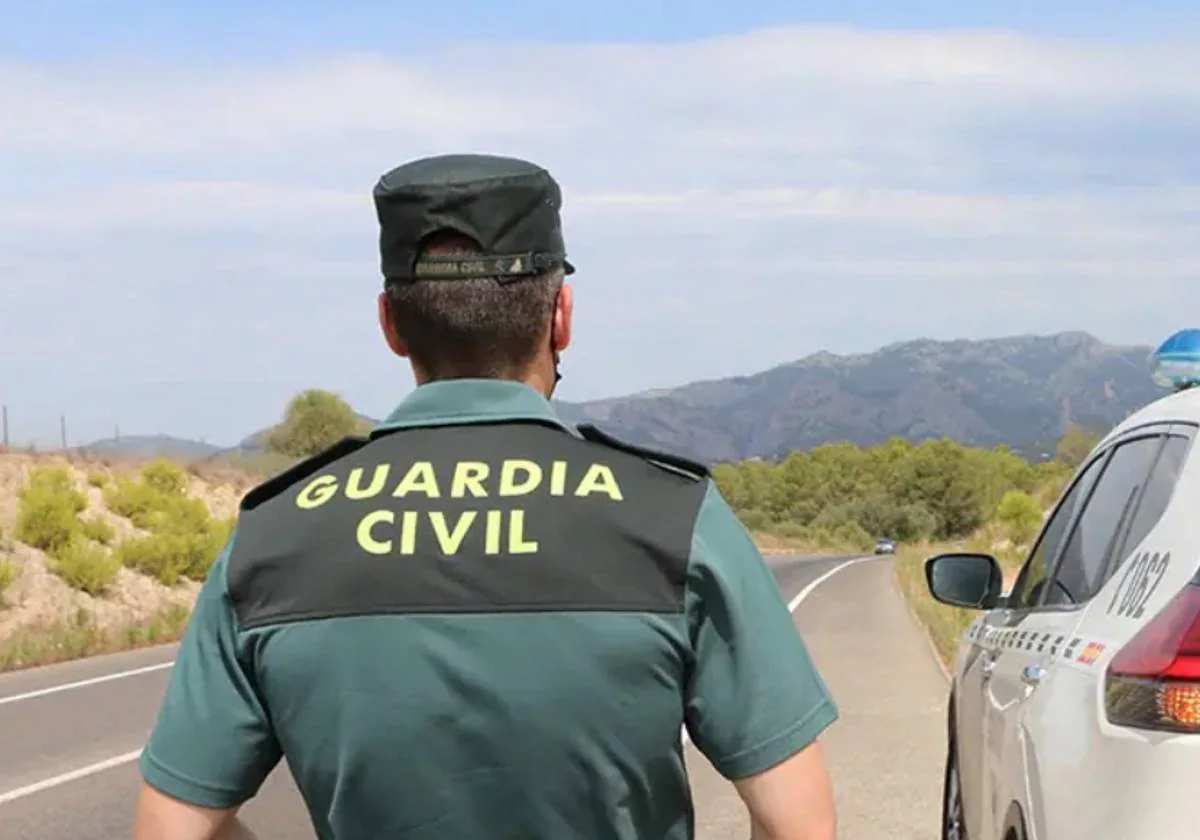 Imagen de archivo de un agente de Guardia Civil en la carretera