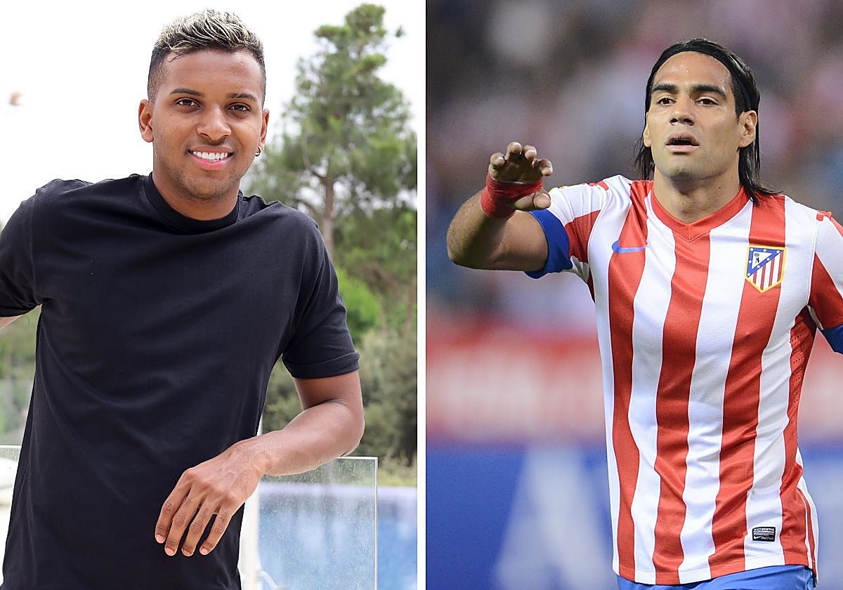 Rodrygo (izquierda) y Falcao