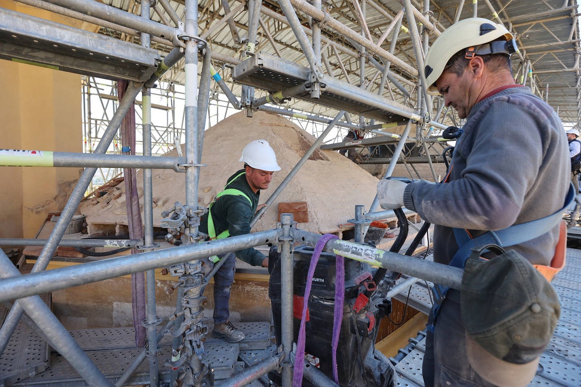 Fotos: la restauración de las cúpulas de la maqsura de la Mezquita-Catedral de Córdoba
