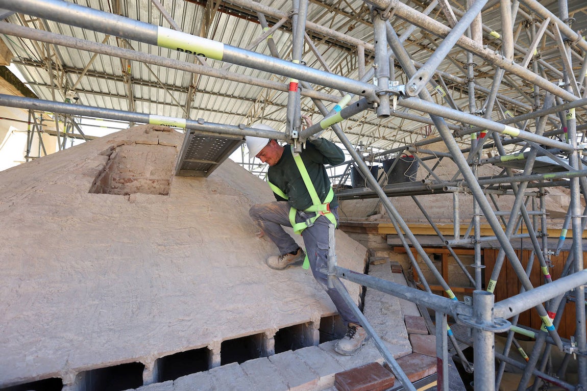 Fotos: la restauración de las cúpulas de la maqsura de la Mezquita-Catedral de Córdoba