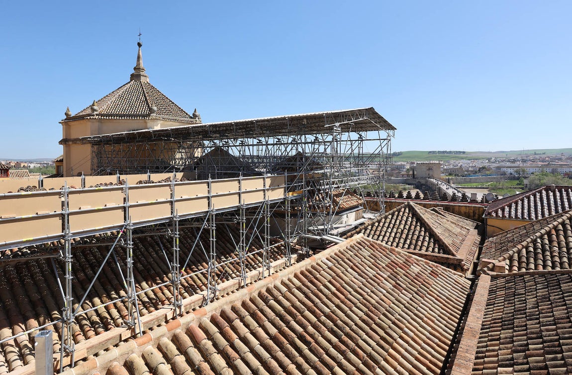 Fotos: la restauración de las cúpulas de la maqsura de la Mezquita-Catedral de Córdoba