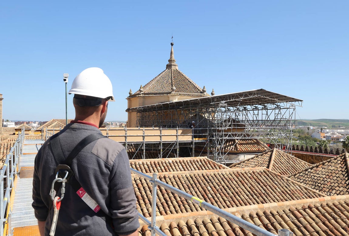 Fotos: la restauración de las cúpulas de la maqsura de la Mezquita-Catedral de Córdoba