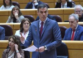 Sánchez utiliza el 11M en el Senado para no contestar al PP por el caso Koldo