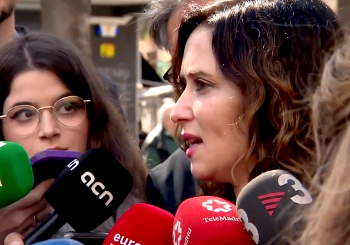 La presidenta de la Comunidad de Madrid, Isabel Díaz Ayuso