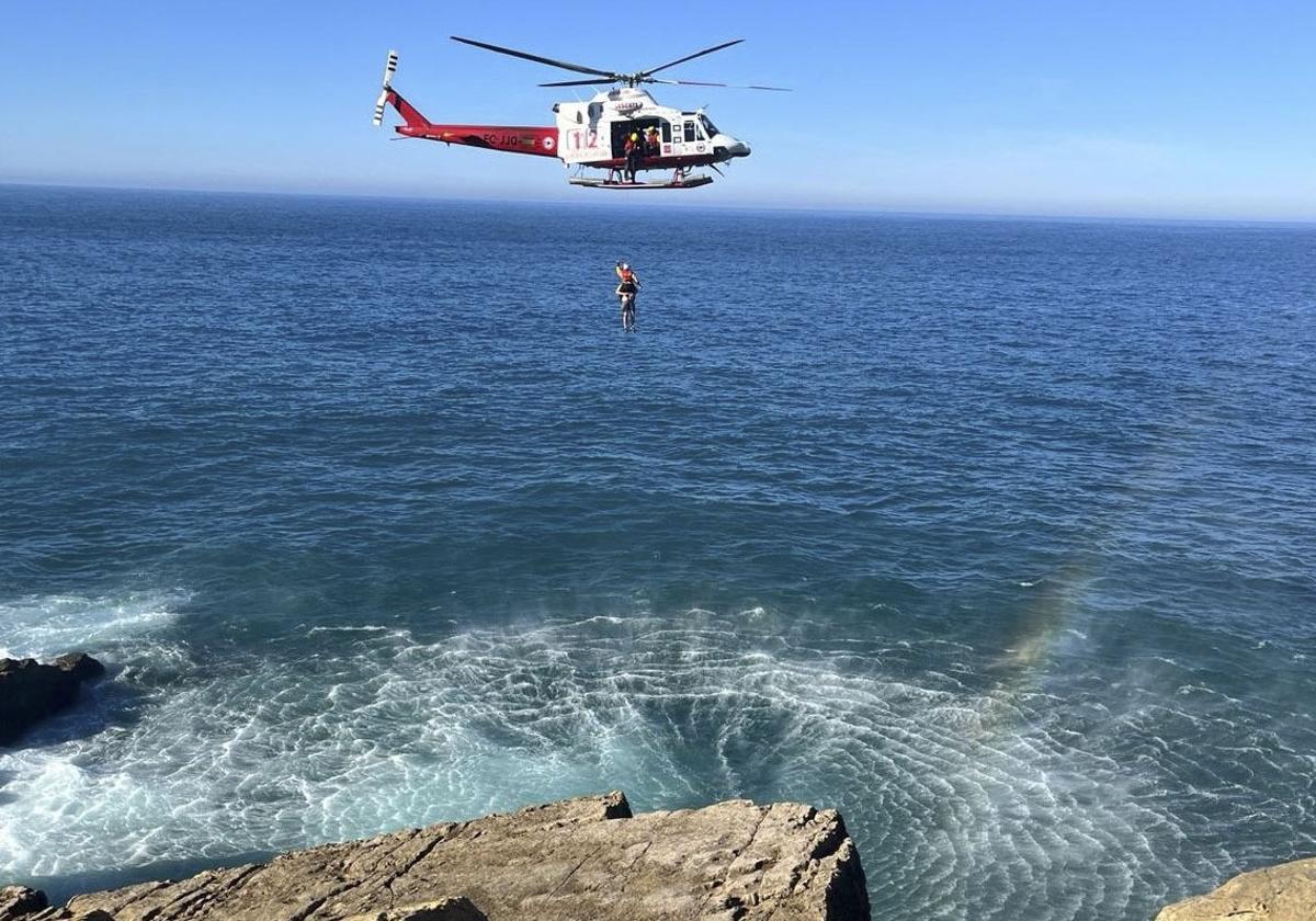 Imagen del rescate en Puente del Diablo