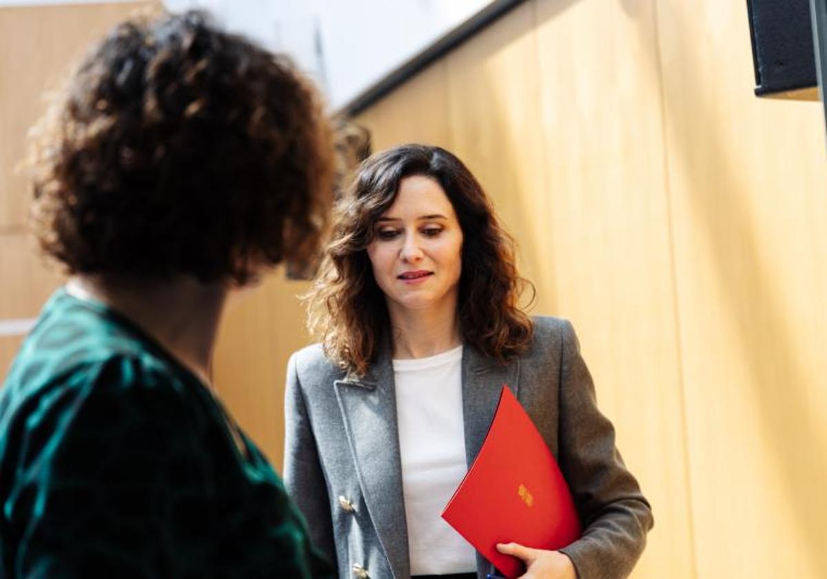 La presidenta de la Comunidad de Madrid, Isabel Díaz Ayuso