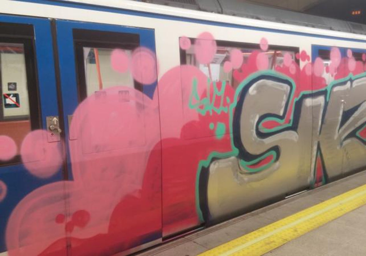 Asalto «grafitero» a la línea 5 de Metro