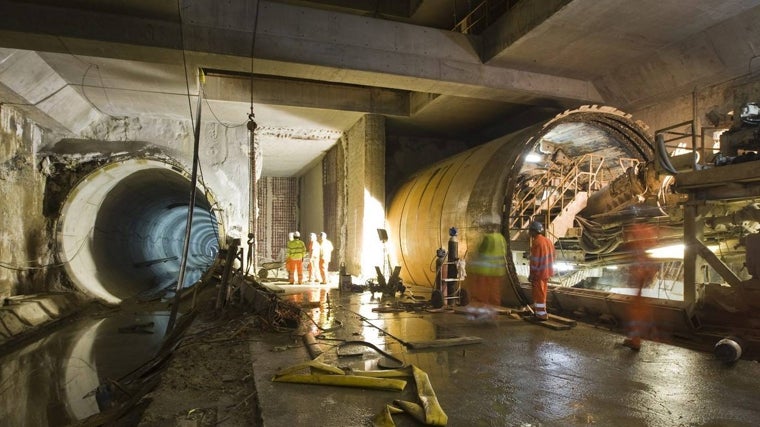 Obras del Metro de Sevilla en 2007