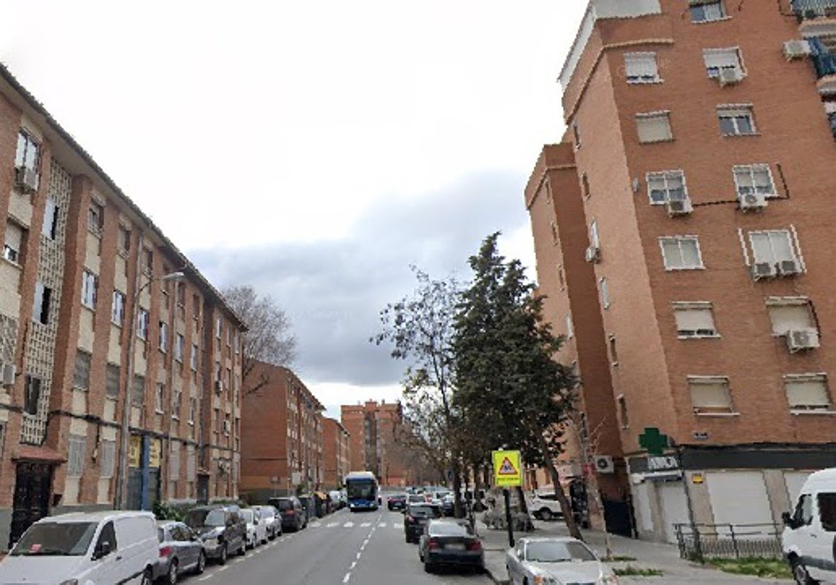 Calle Ruidera, en Entrevías