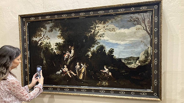 'Paisaje con San Juan Bautista niño dormido', el lienzo que ya poseía el museo