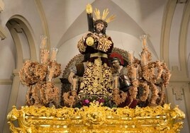 Las novedades del paso del Buen Suceso de Córdoba: dorado frontal y nimbos de las imágenes secundarias