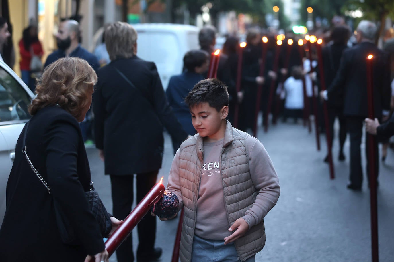 Fotos: el íntimo vía crucis del Señor del Soberano Poder de Córdoba