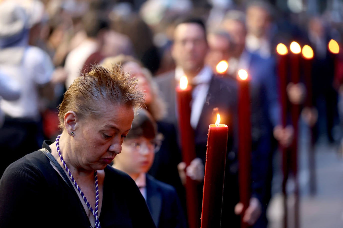 Fotos: el íntimo vía crucis del Señor del Soberano Poder de Córdoba