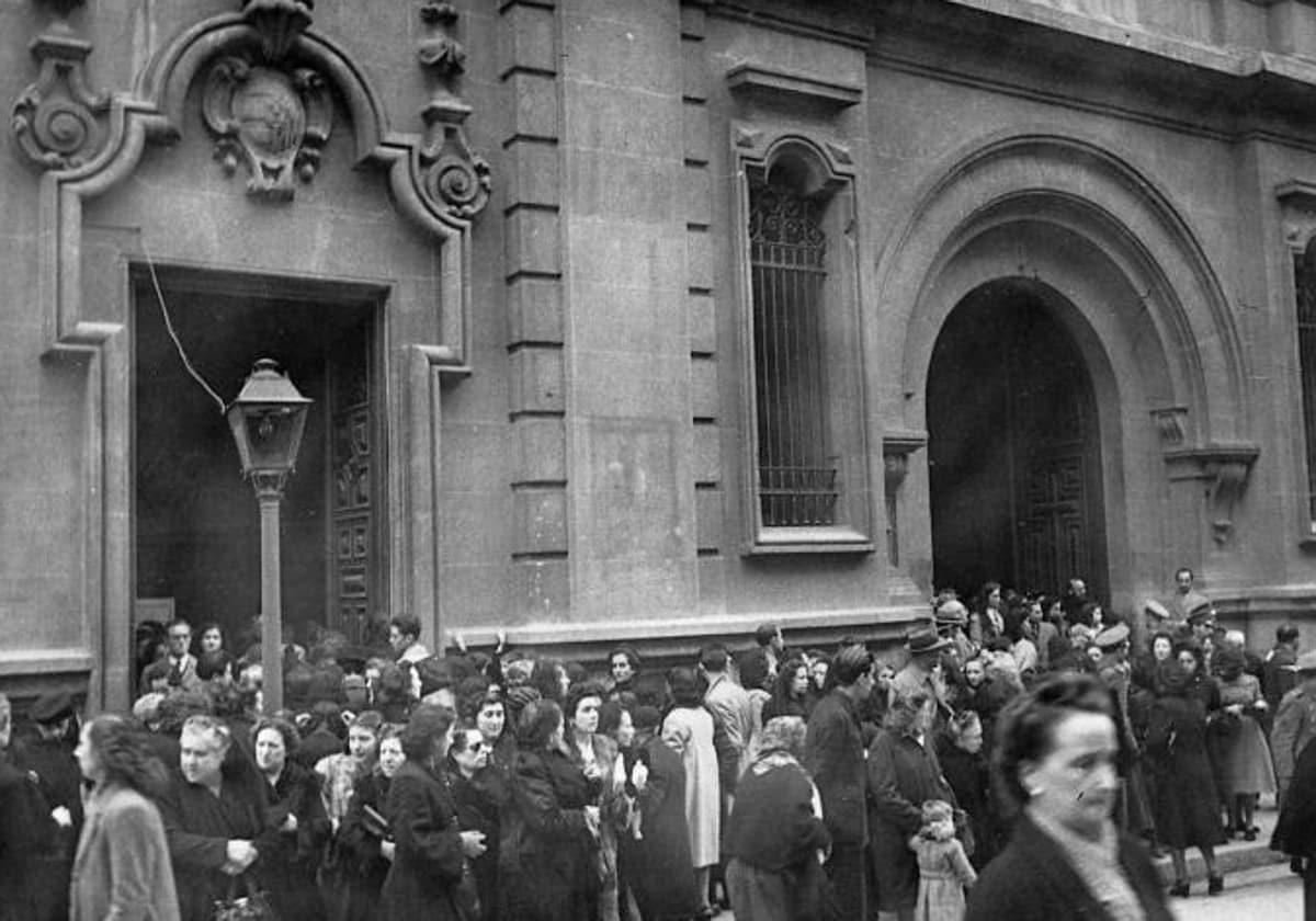 Imagen histórica de la Basílica de Medinaceli