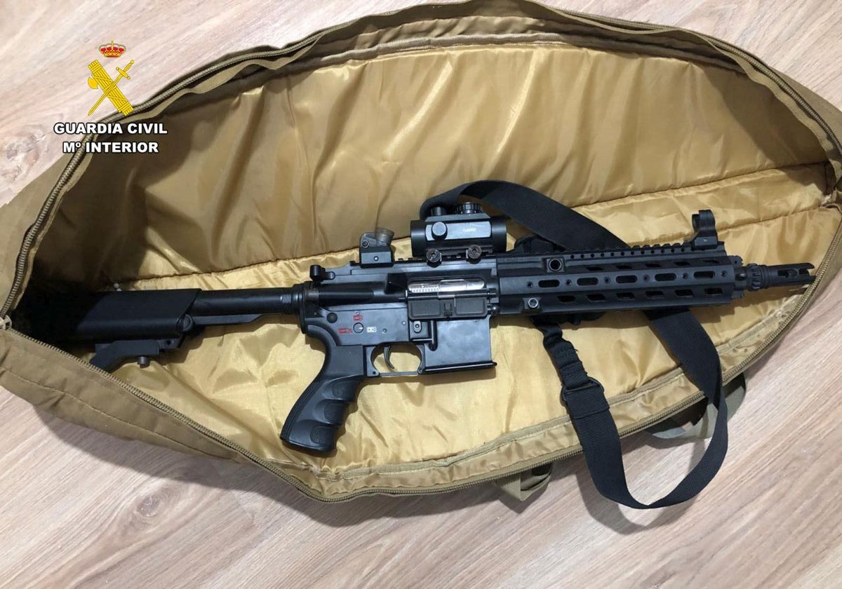 El subfusil de 'airsoft' incautado en la operación