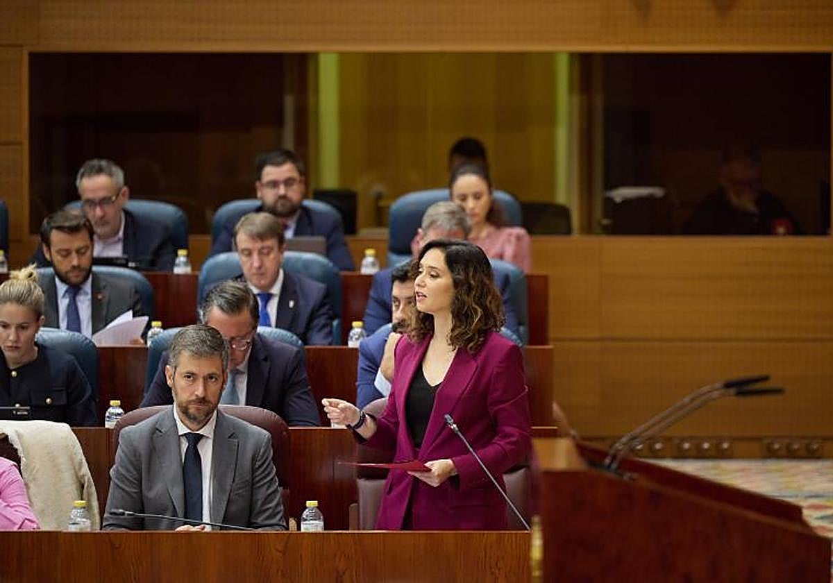 La presidenta de la Comunidad de Madrid, Isabel Díaz Ayuso