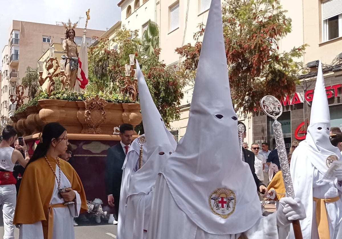 Procesión de Jesucristo Resucitado en Almería.