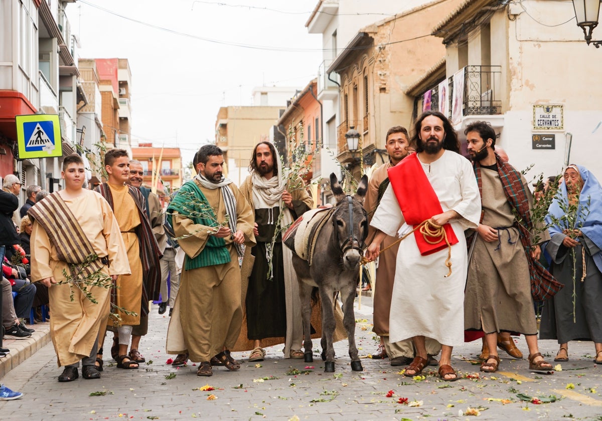 Representación celebrada el Domingo de Ramos en la localidad valenciana de Benetússer