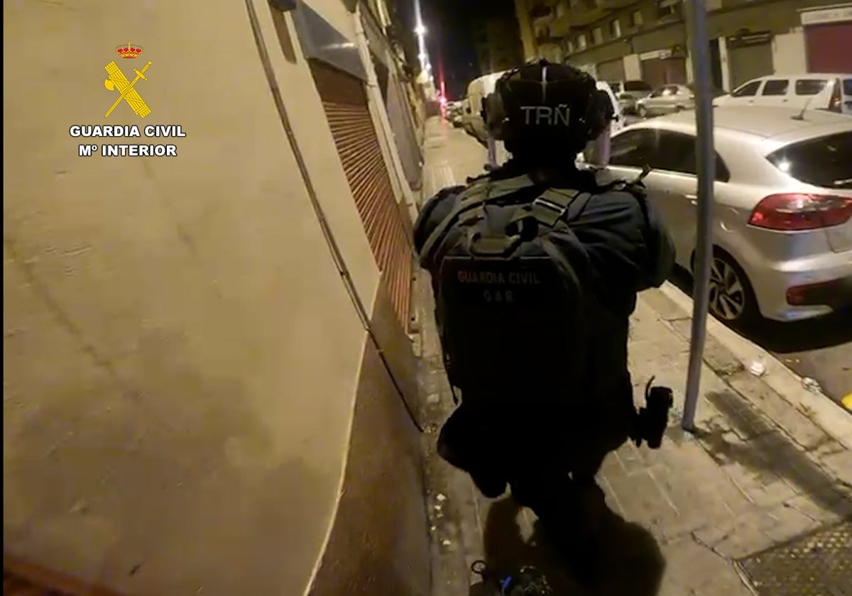 Operación de la Guardia Civil en la que ha detenido al presunto yihadista