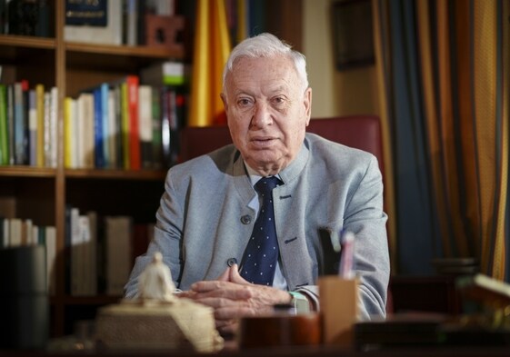 José Manuel García-Margallo, durante su entrevista con ABC