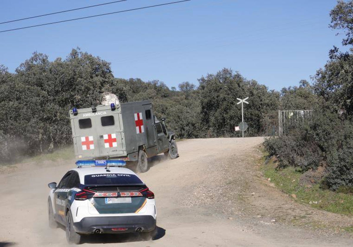 La Guardia Civil entra en la zona de maniobras donde murieron dos soldados en Cerro Muriano